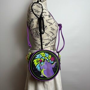 Loungefly Purple and Black Crossbody Bag